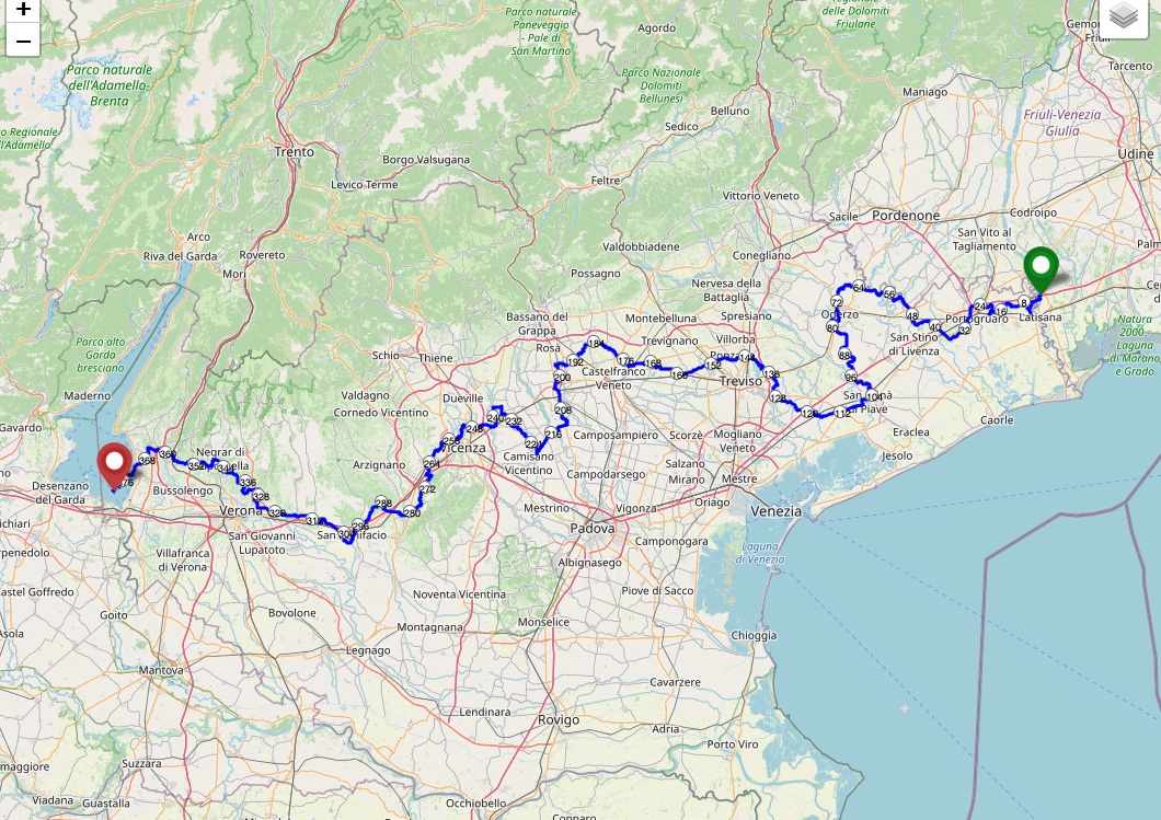 Via Postumia in bicicletta